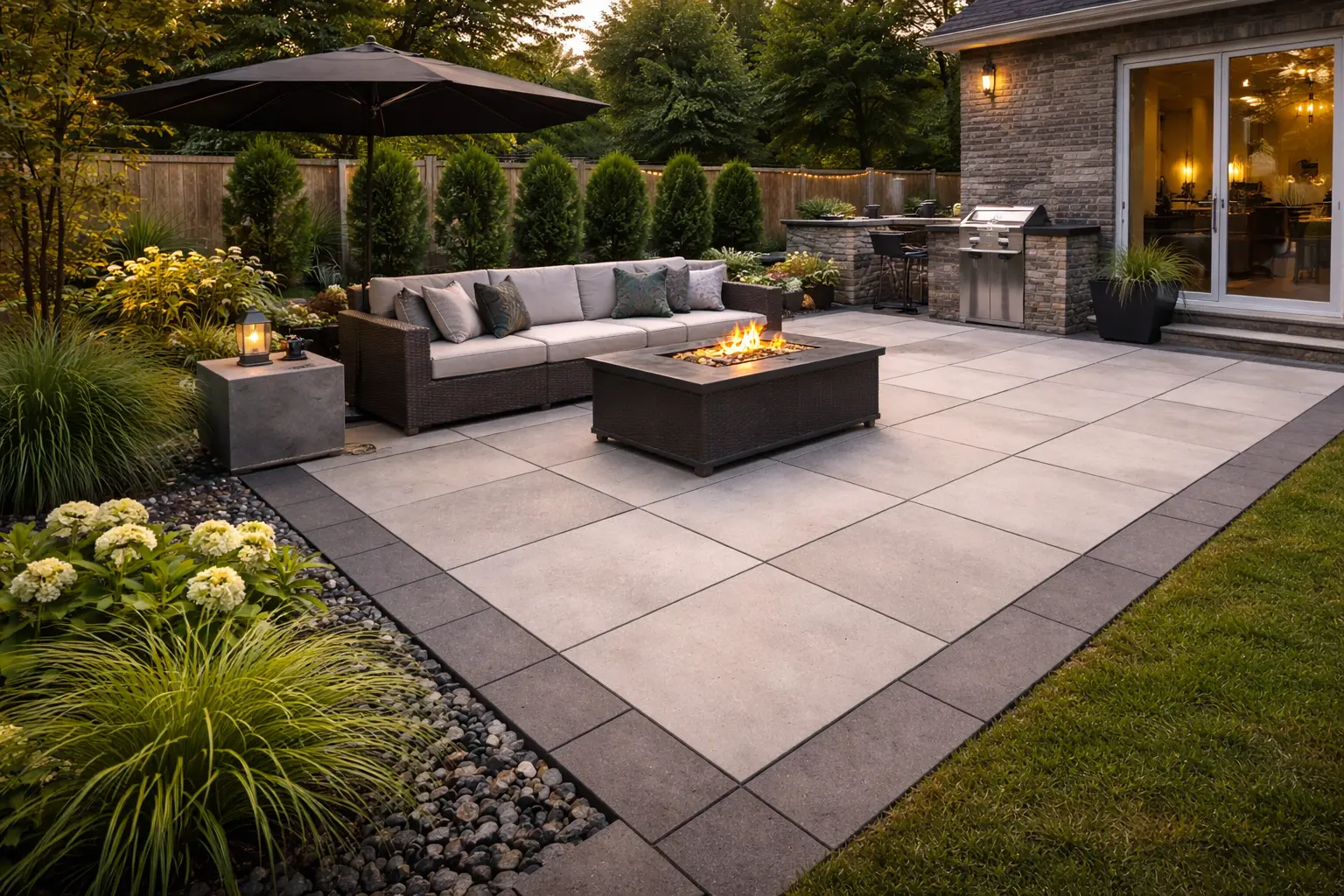 Backyard patio project in Ottawa